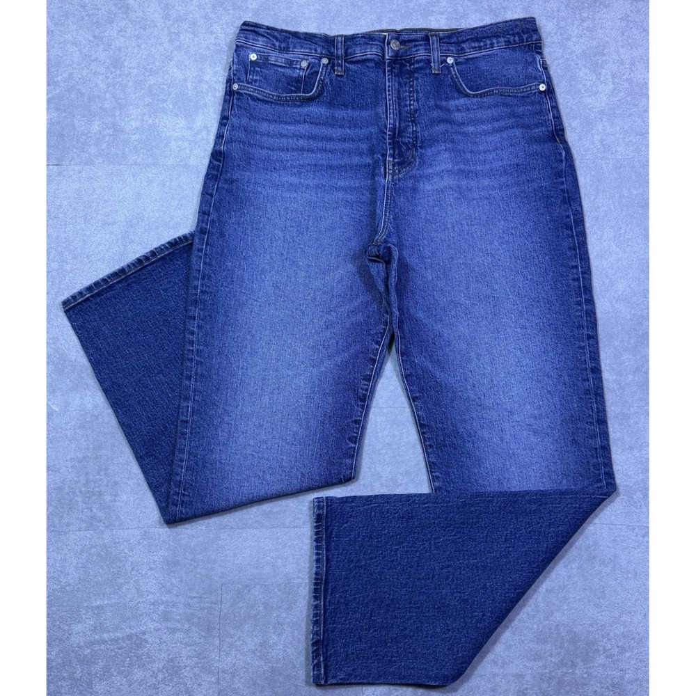 Madewell Jeans Womens 32 (33x31) 90s Straight Highrise Stretch Normcore USA